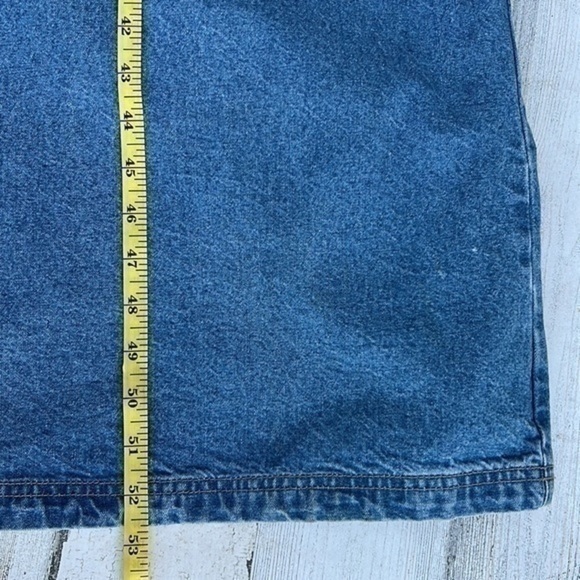 SUNSHINE Apparel Y2K Jean Dress Size 1X 100%‎ Cotton Embroidered Roses - Picture 13 of 16